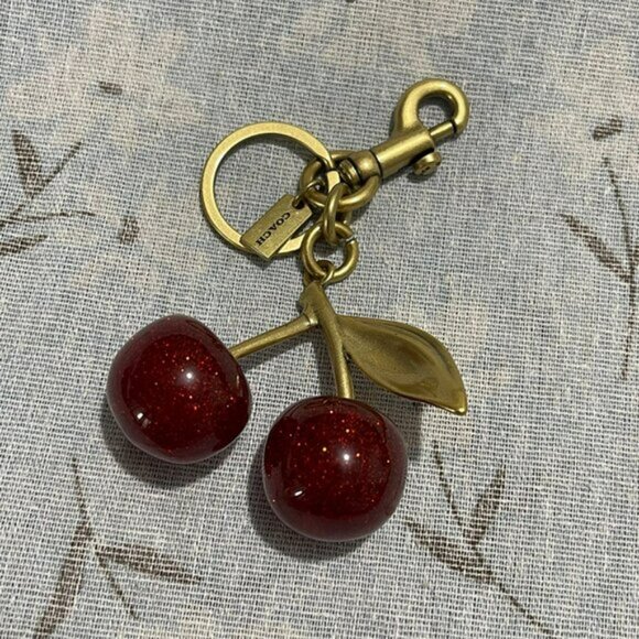 Coach Cherry Bag Charm Keychain - Picture 3 of 6